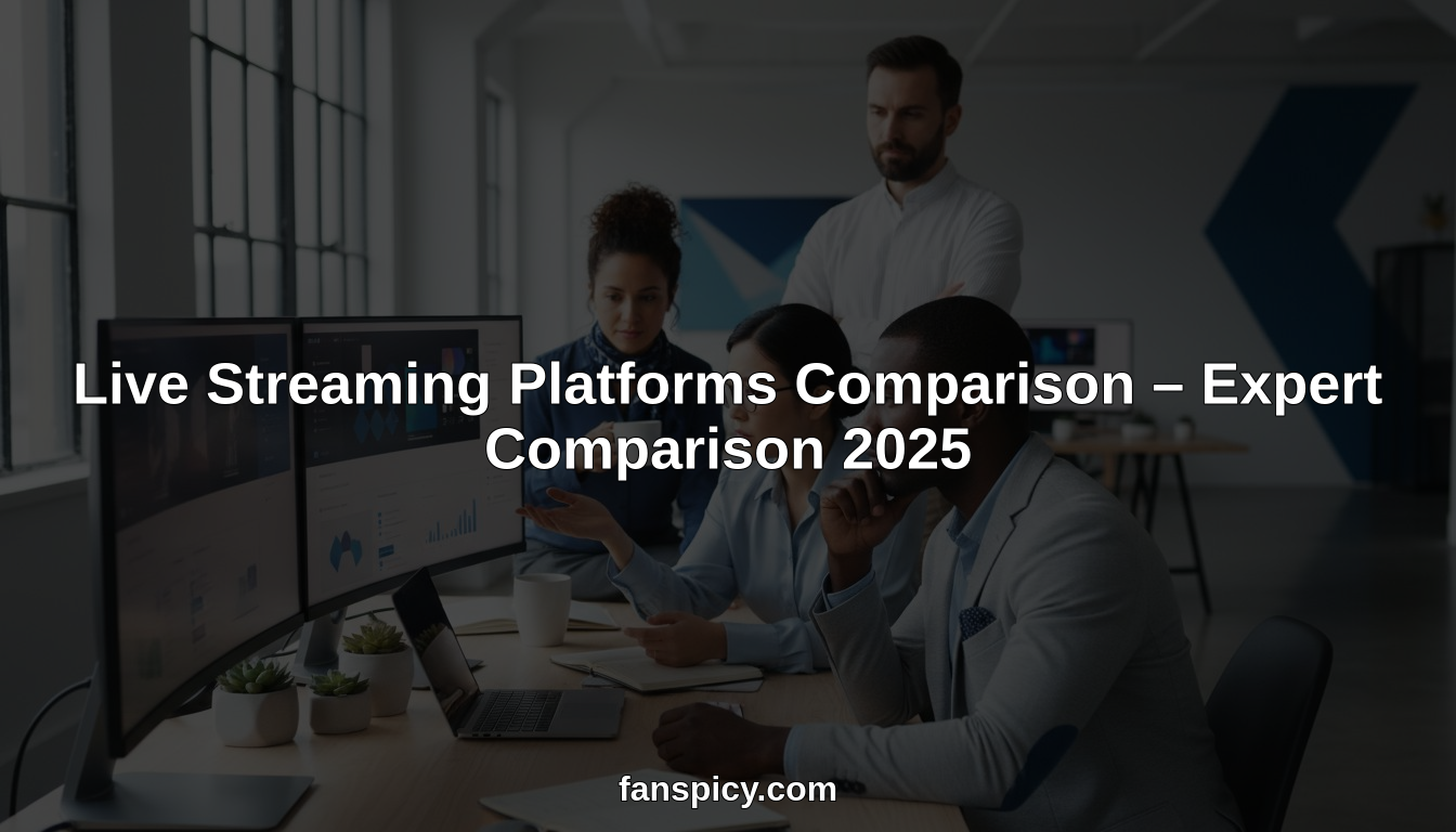 Live Streaming Platforms Comparison – Expert Comparison 2025