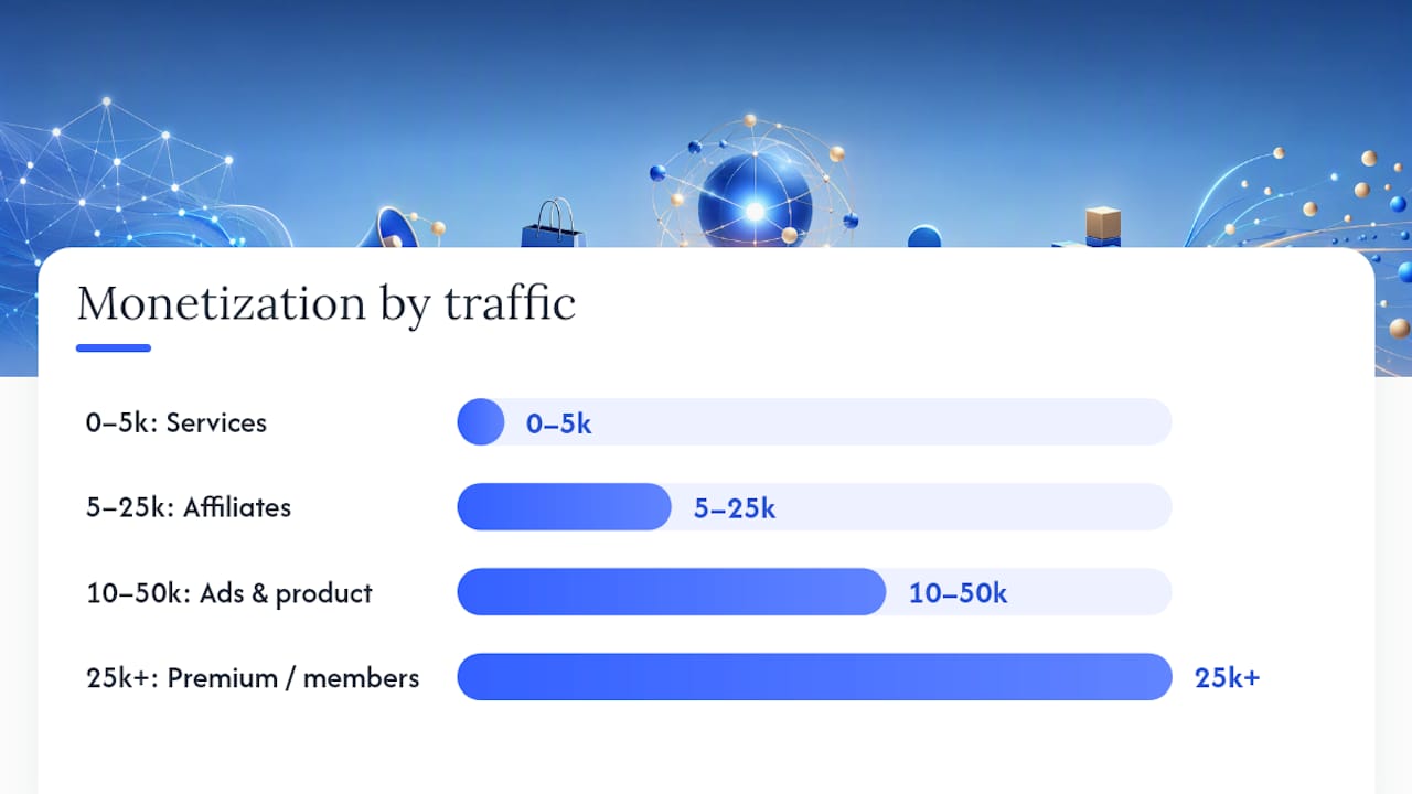 When Should You Launch Each Monetization Method? — overview diagram