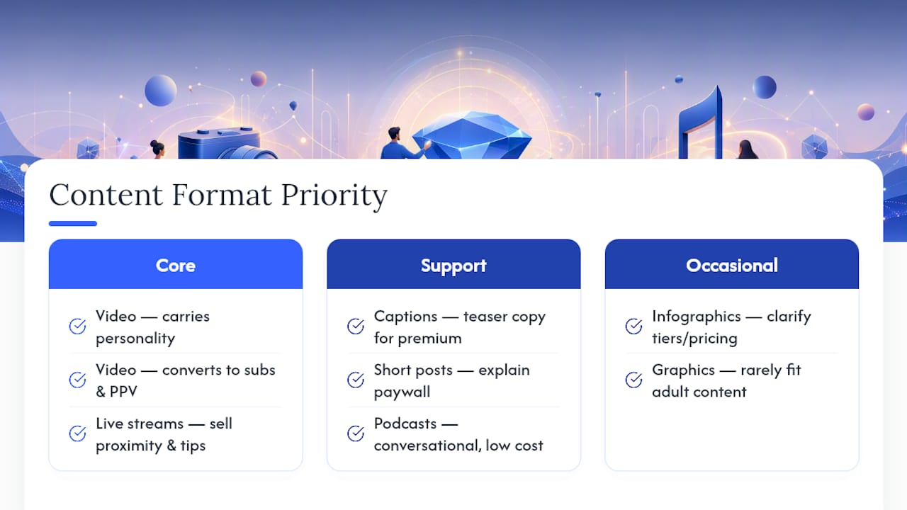 Which Content Formats Should You Actually Use? — overview diagram