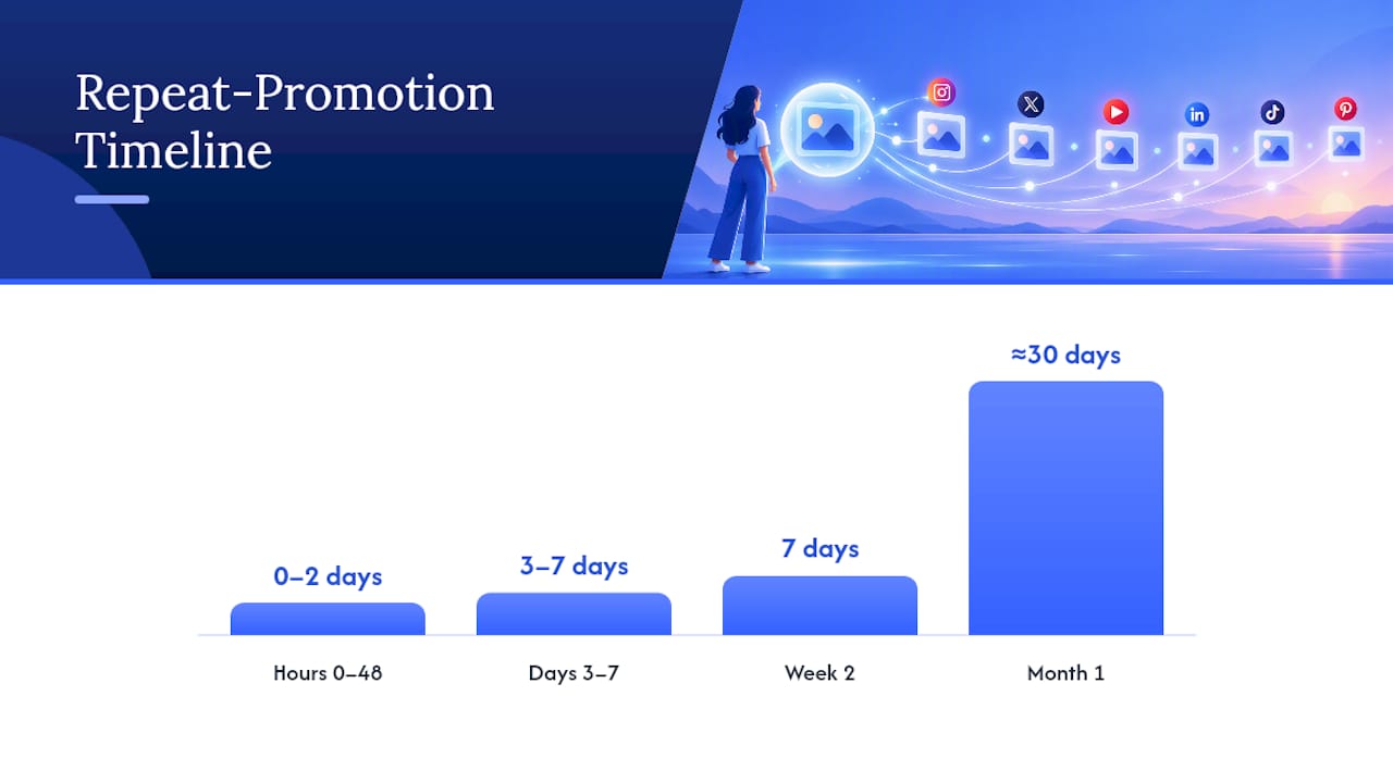A Repeat-Promotion Schedule You Can Run Every Week — overview diagram