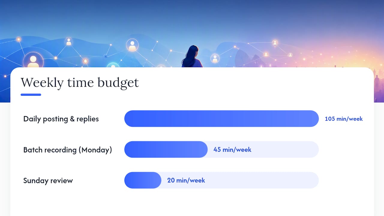 A 90-Day Content Calendar You Can Actually Follow — overview diagram