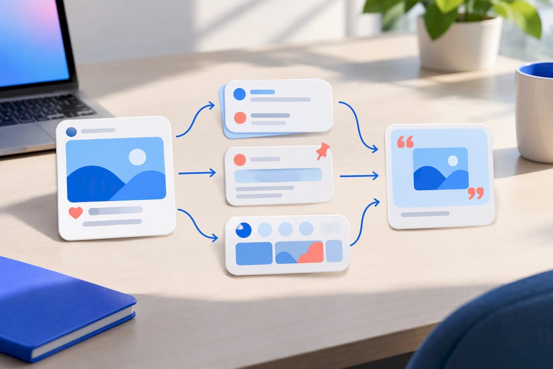 Illustrated cycle for extending post engagement