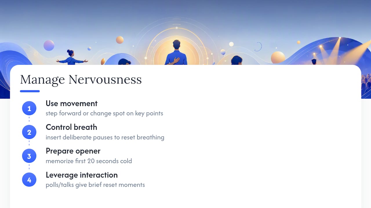 How Do You Manage Nervousness Without Losing Confidence? — overview diagram