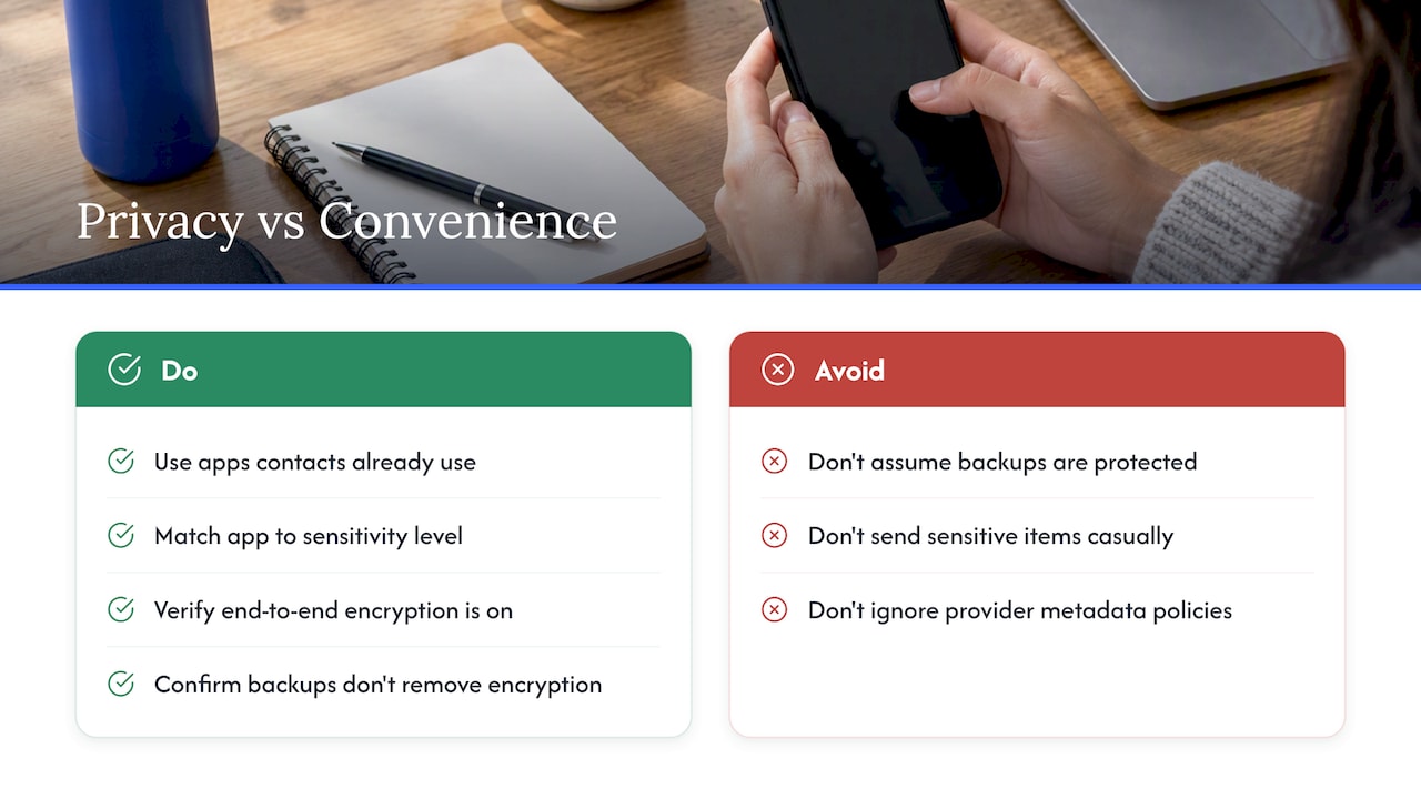 A Practical Take on Privacy Versus Convenience — overview diagram