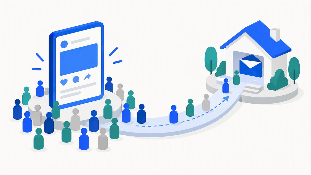 Path from social followers to owned audience